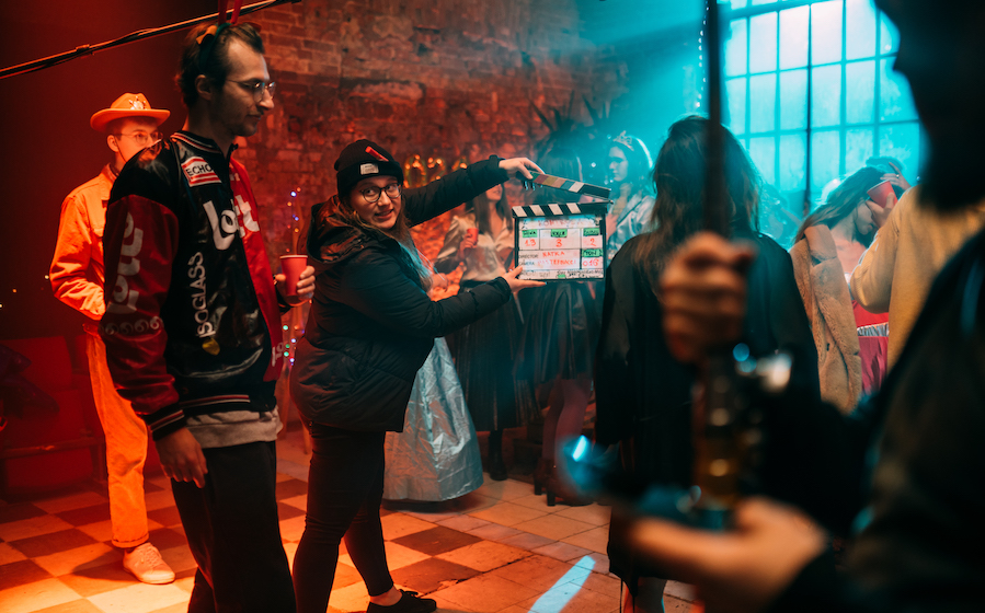 Natasza Parzymies behind the scenes on Kontrola. Image: Filip Tarasiuk