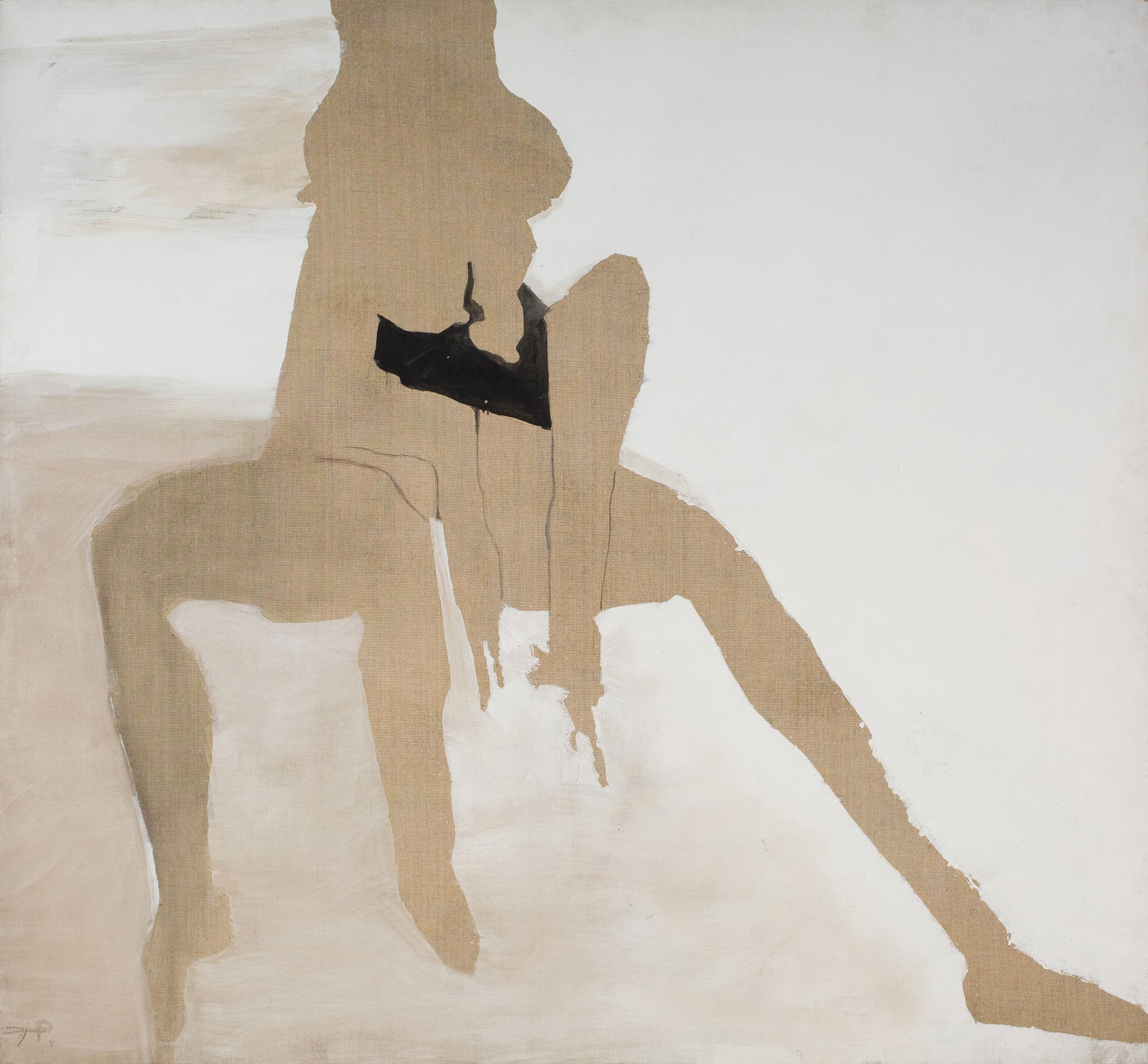 Teresa Pągowska’s restrained postwar art celebrates female bodies on unprimed canvas