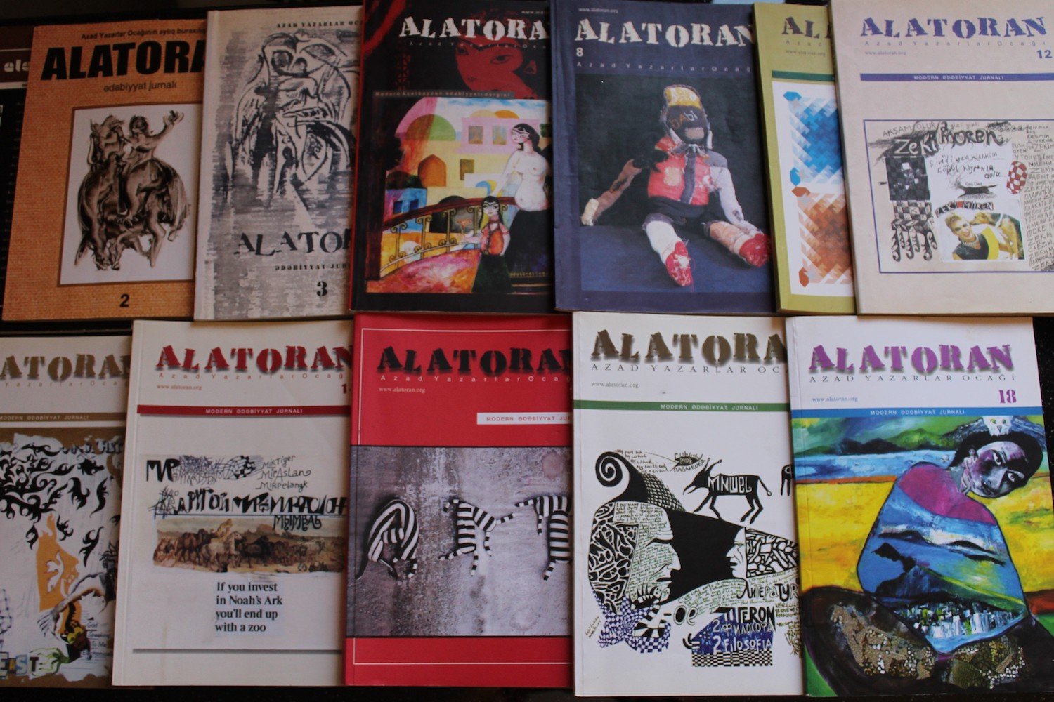 Back copies of Alatoran magazine.