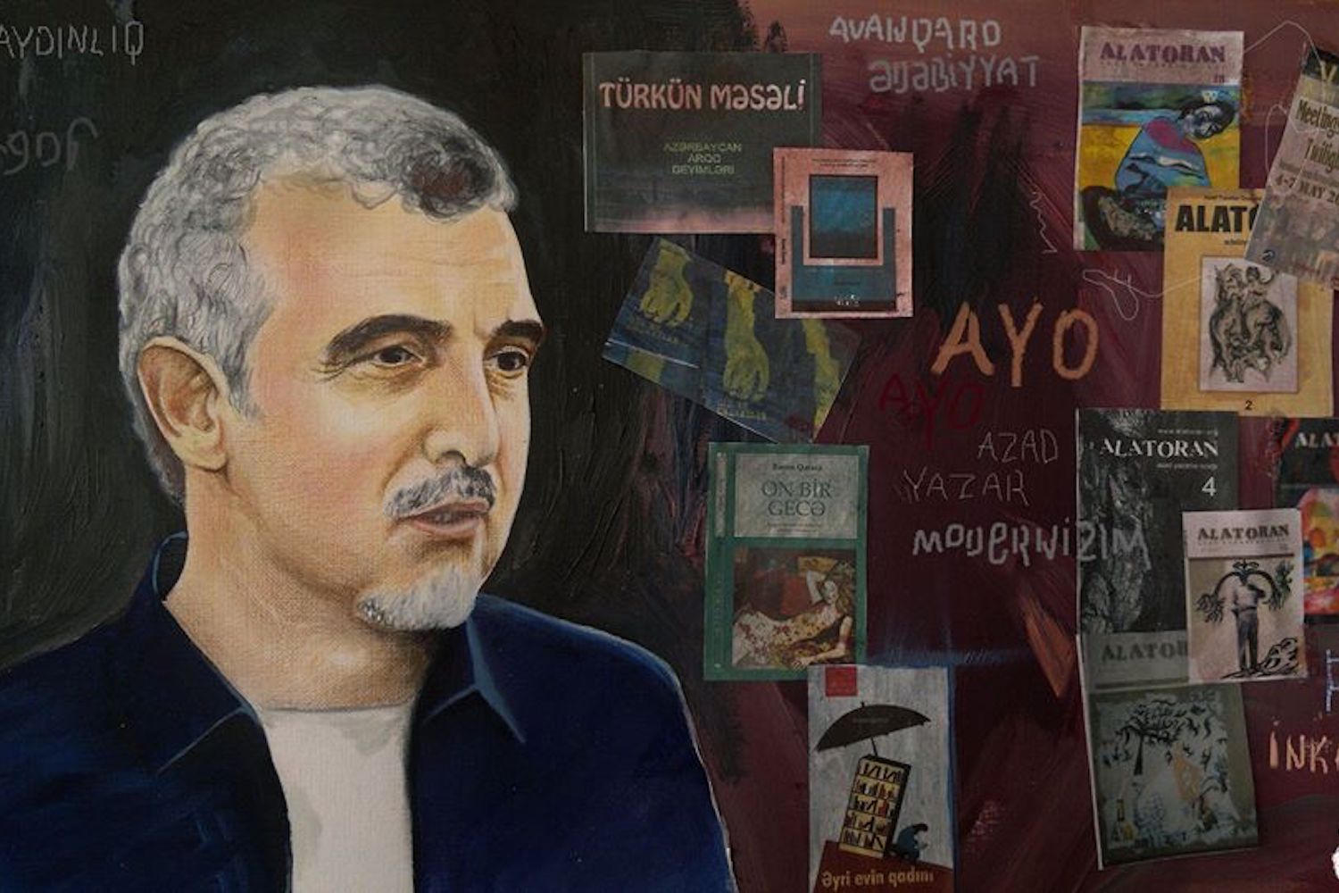 Artwork of Free Writers member Rasim Qaraca.