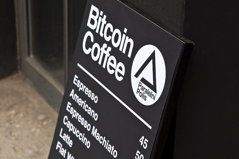 The menu at Bitcoin Coffee. Image courtesy of Paralelni Polis
