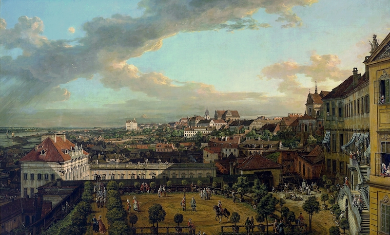 “View of Warsaw from the Royal Castle” (1773) by Canaletto