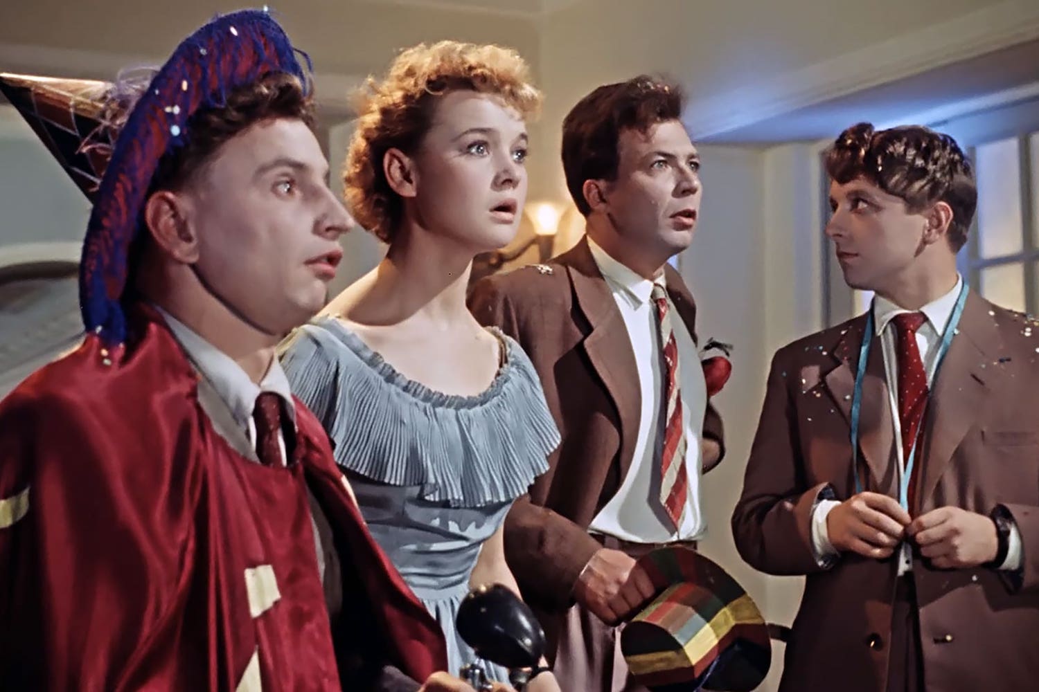 A still from Carnival Night, (1956)