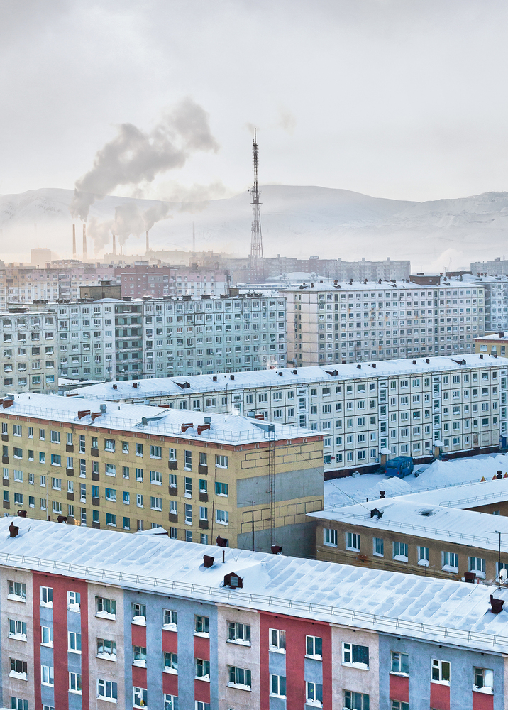 Norilsk is a Soviet-era monotown 300 km above the Arctic Circle. Image: Zupagrafika 