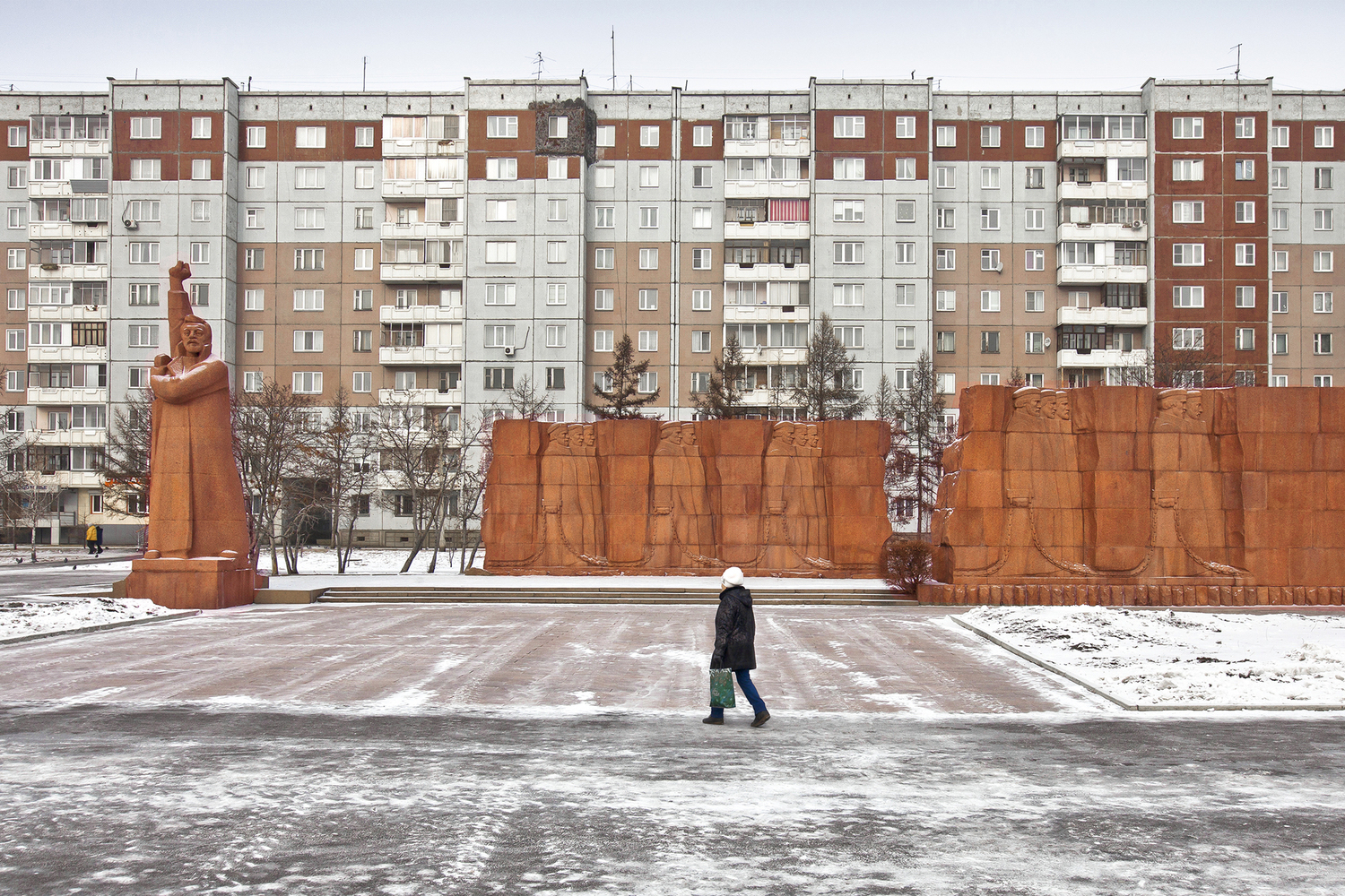 'Siberian Convict Way' memorial complex in Krasnoyarsk (Built in 1978). Image: Zupagrafika 