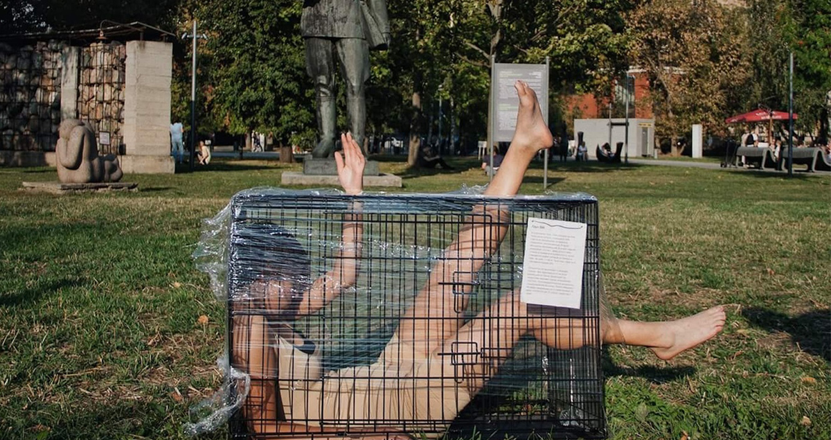 ‘Argue with me’: the Russian artist taking to the streets to break cycles of violence