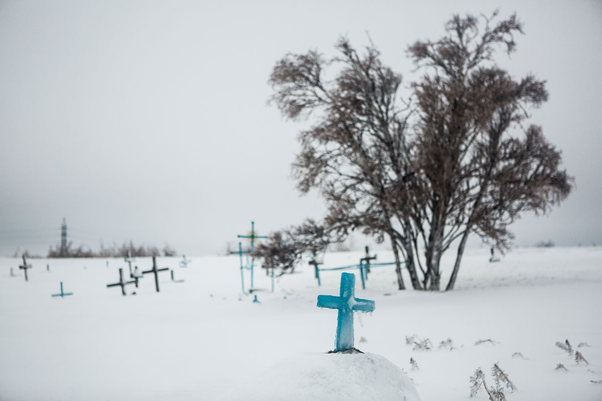 A cemetery for killed gulag prisoners 