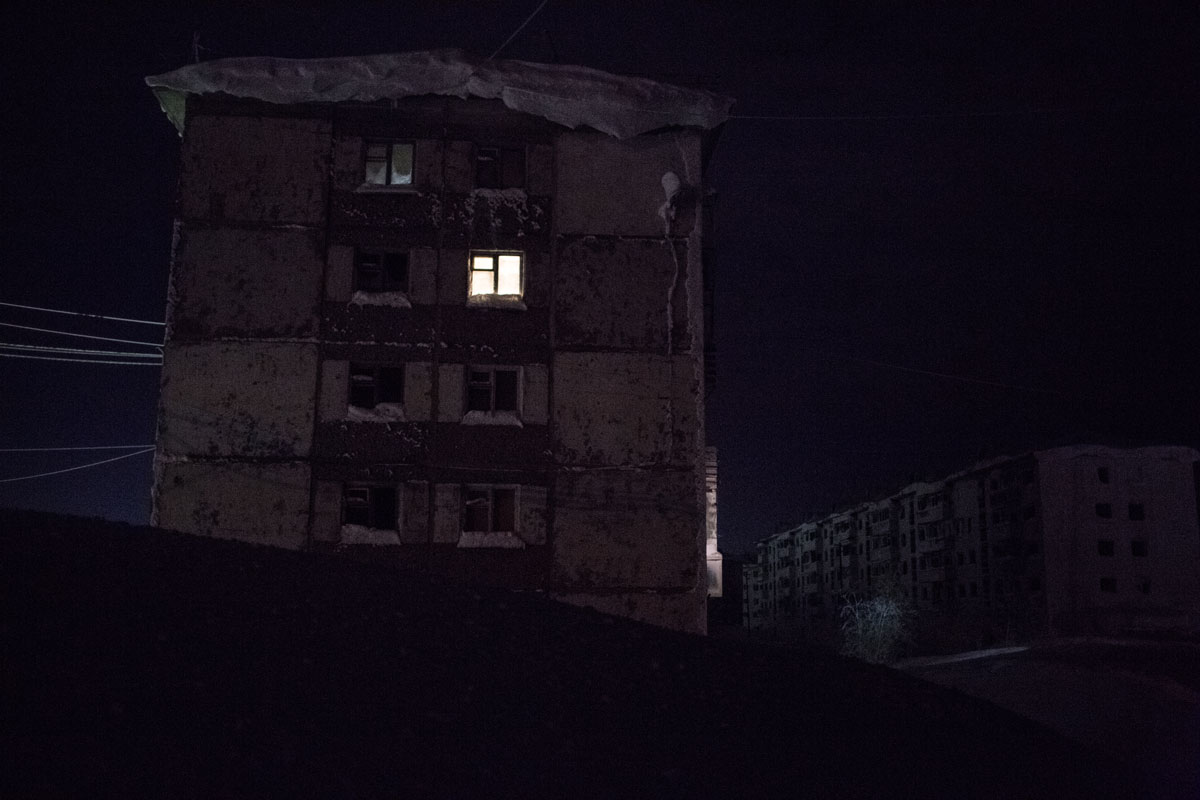  Today only 1 or 2 families live in many residential buildings on the Vorkuta Ring