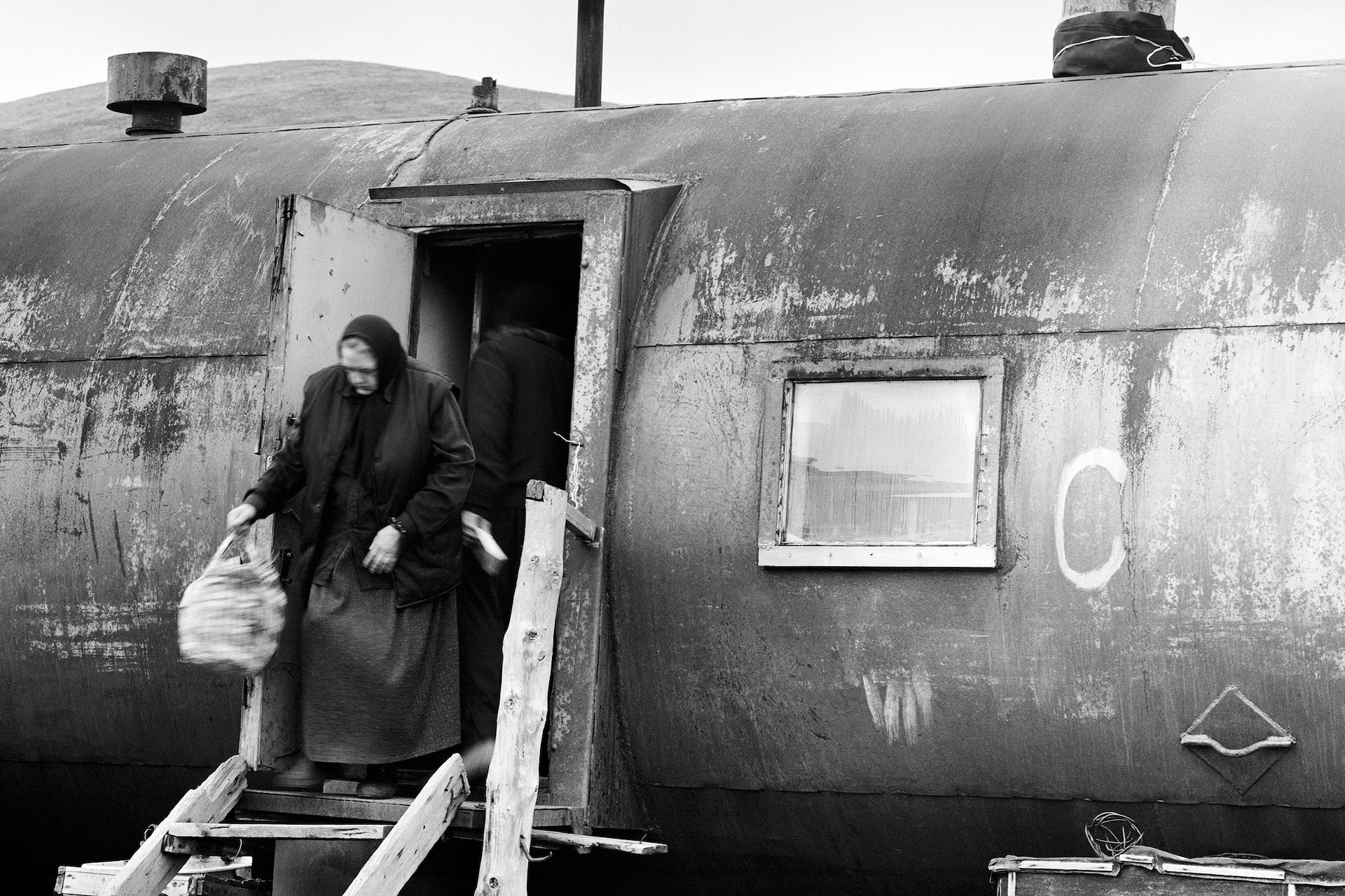 Change house on Lorino sources near the settlement of Lorino, Chukotka, Russia (2007)