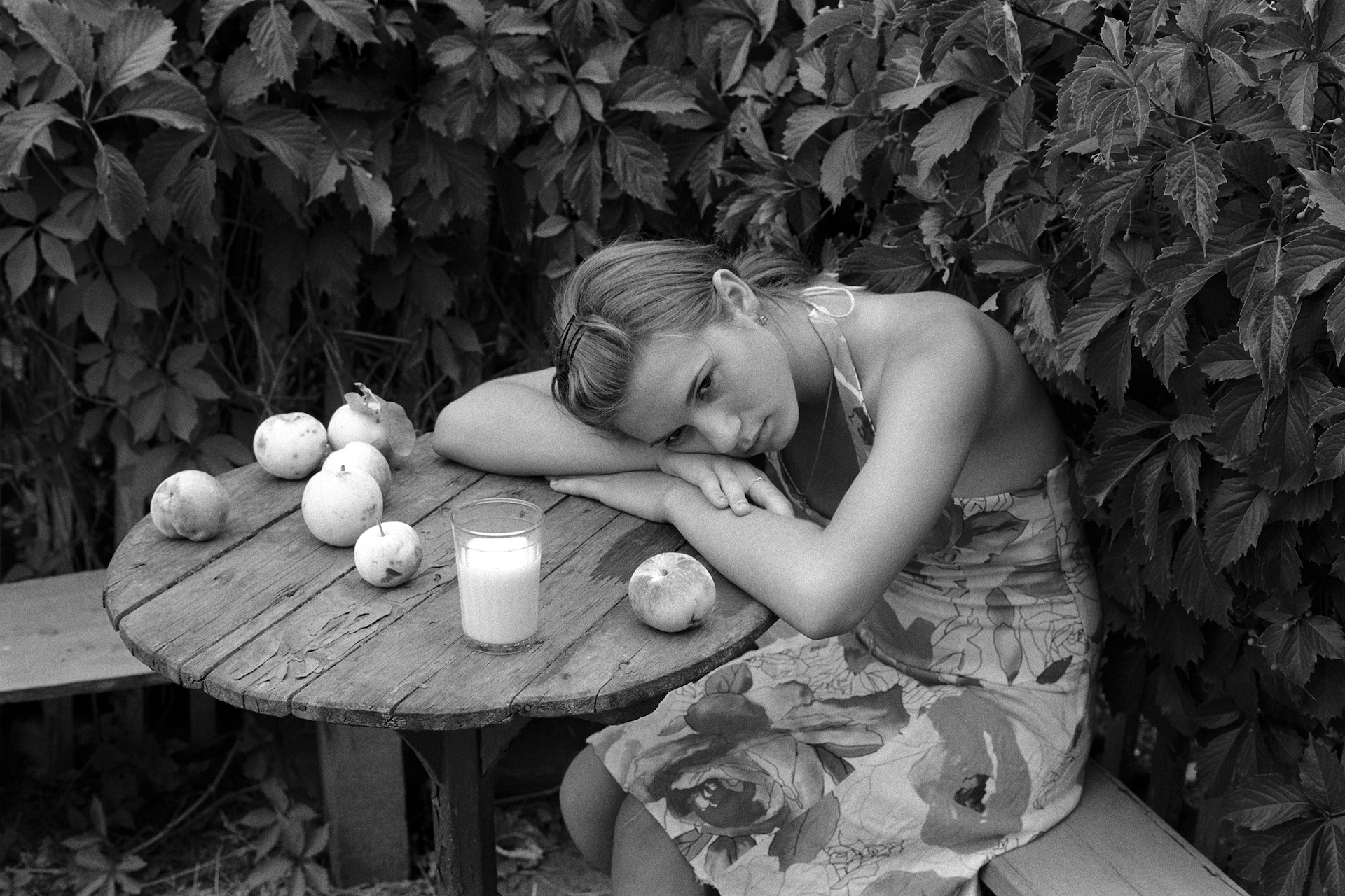 The girl in the palisade, village of Oblivskaya district, Rostov-on-Don region, Russia (2010)