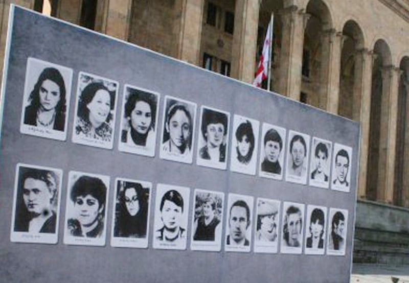 Portraits of victims of the 9 April 1989 demonstrations. Image: George Barateli via Wikimedia