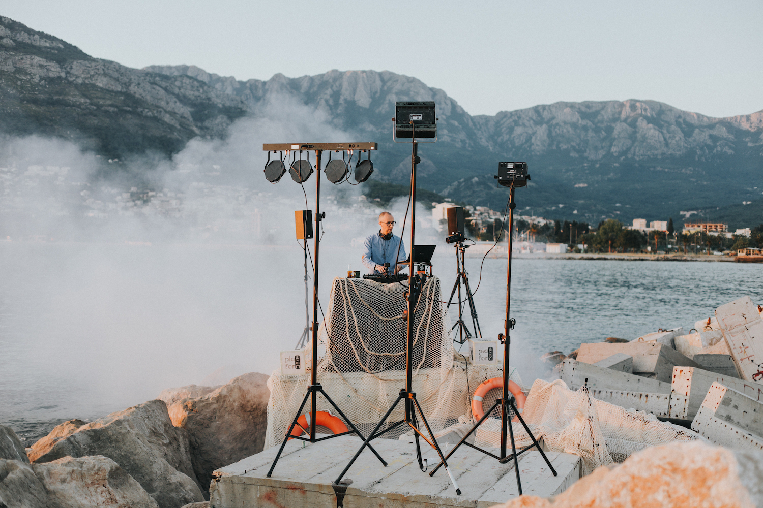 A set by LifeIsLove at the marina in Bar, Montenegro. Image: Nada Vojinović