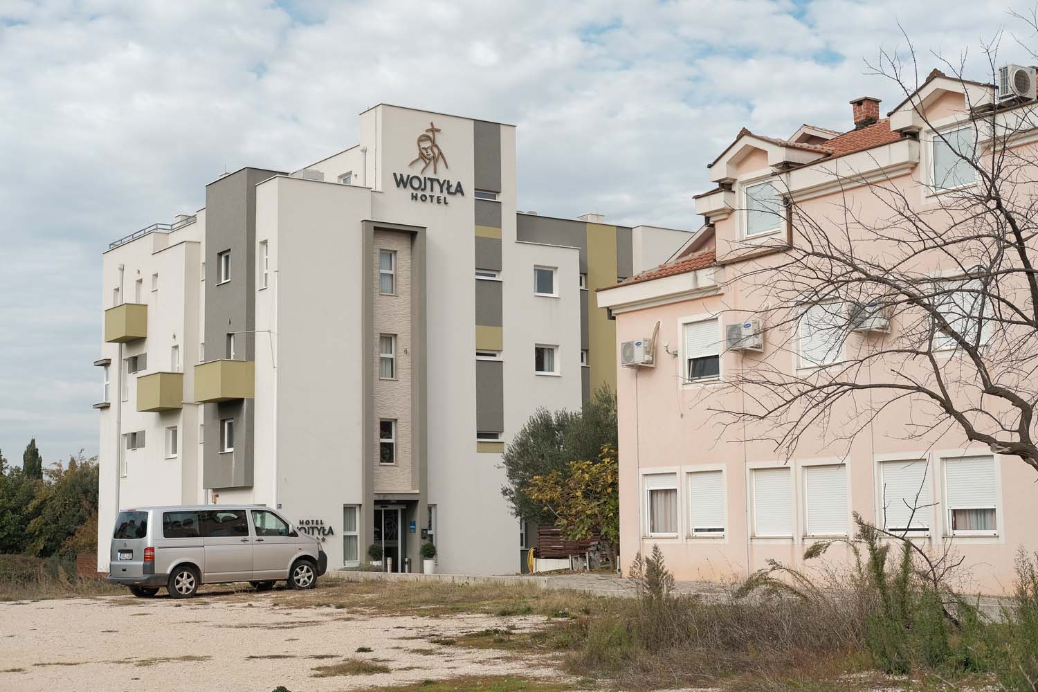 A hotel catering to Polish pilgrims.