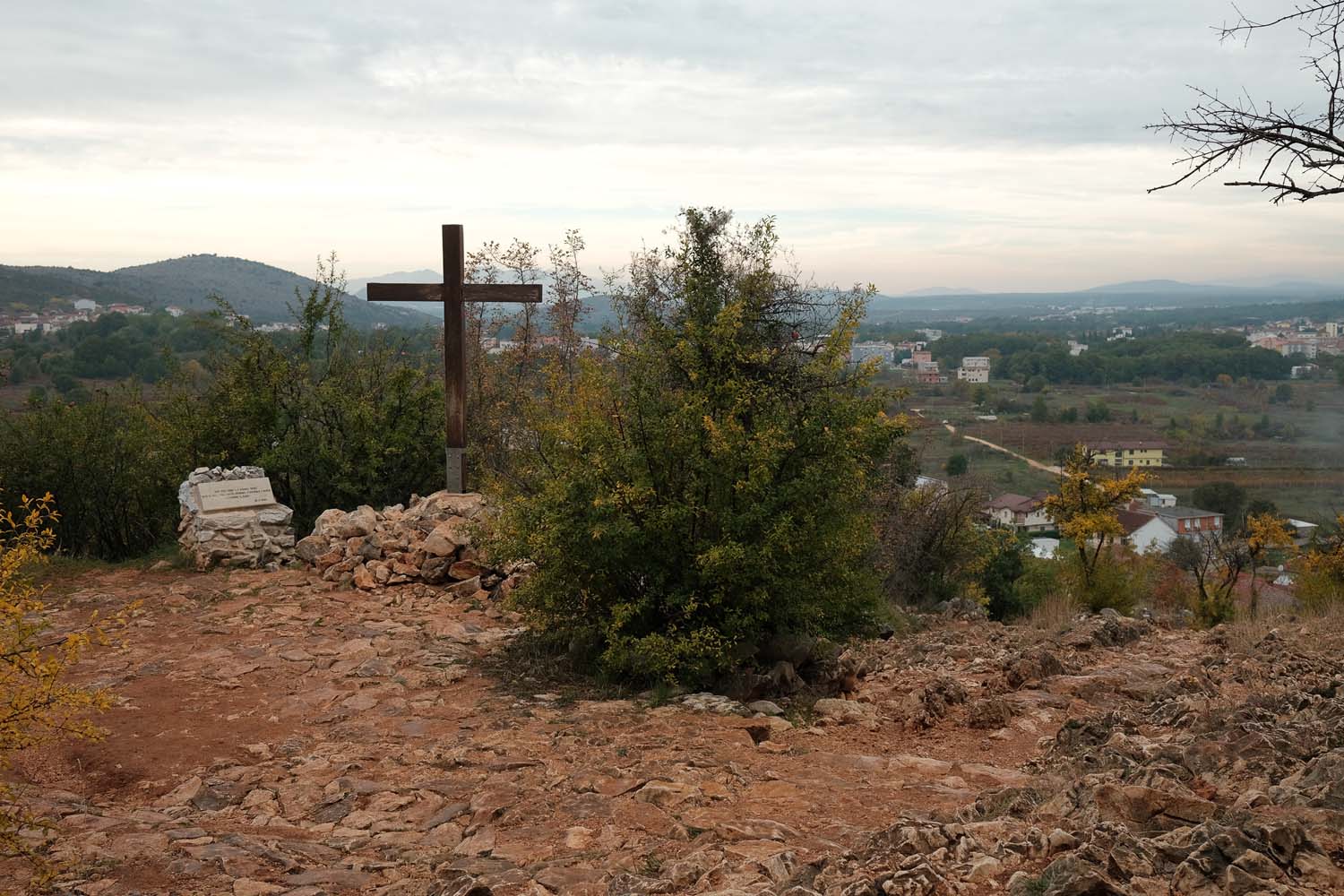 The path towards Apparition Hill in Medjugorje, November 2020.