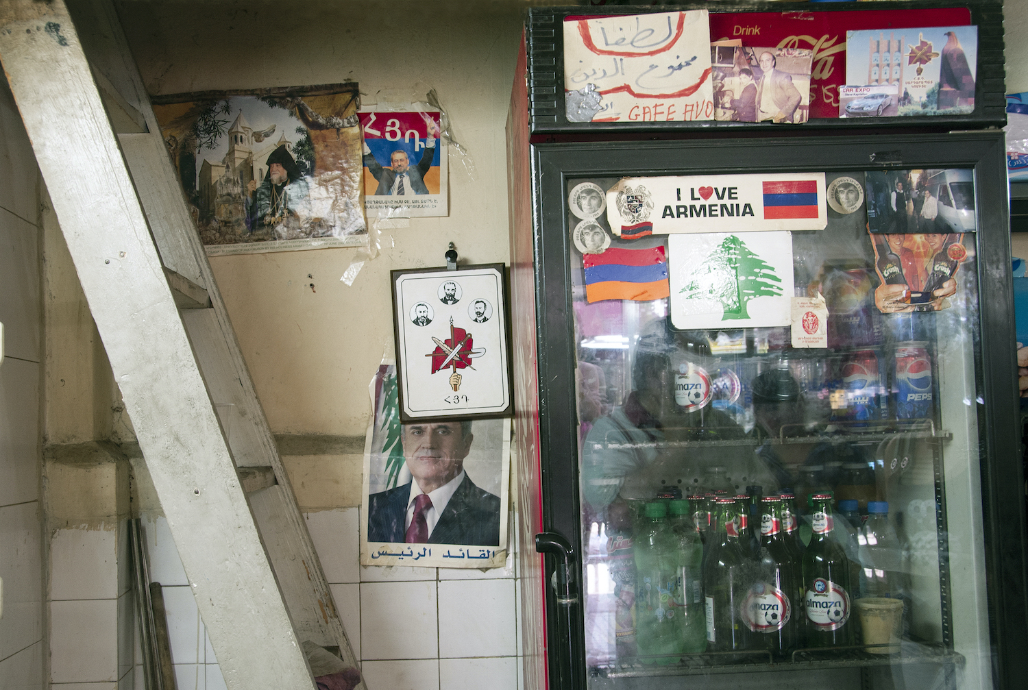 Cafe Avo on the Beirut river by Leslie Hakim-Dowek, as part of her photo series Where Do Swans Come From? 