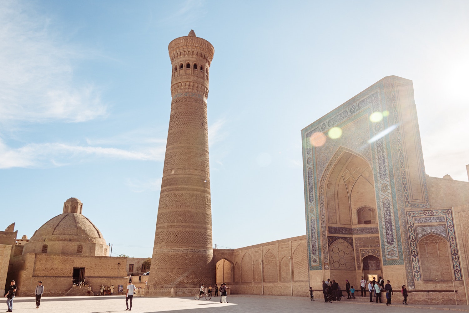 Kalyan Minaret in central Bukhara. Image: Zuyet Awarmatik/Unsplash under a CC licence 