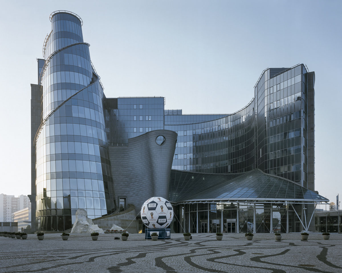 Headquarters of Telewizja Polska (TVP), the state-owned broadcaster, in Warsaw