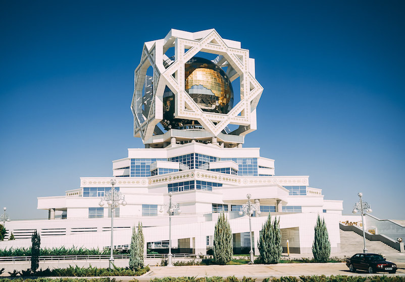 The Palace of Happiness in Ashgabat. Image: Kalpak Travel/Wikimedia Commons under a CC licence