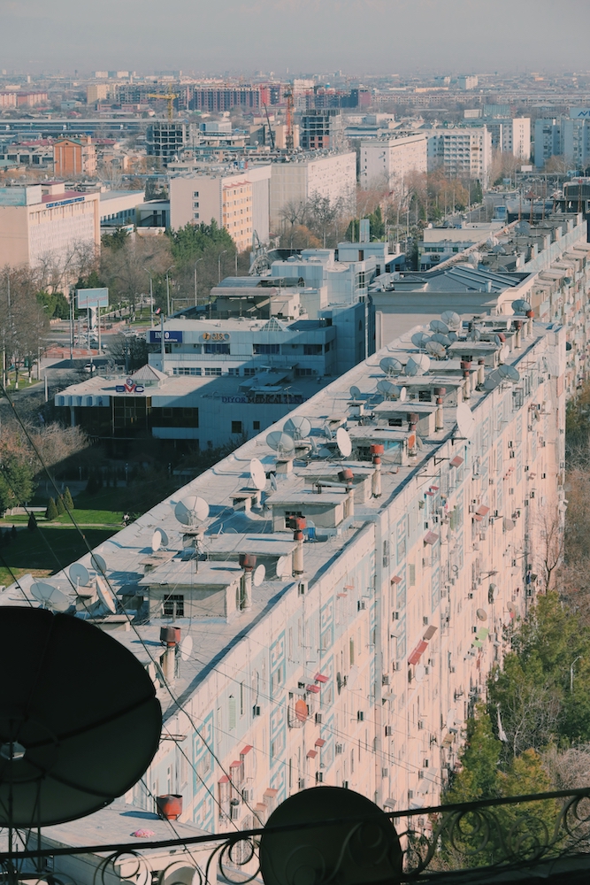 An aerial street view of Tashkent. Image: Nozima Azizova under a CC licence