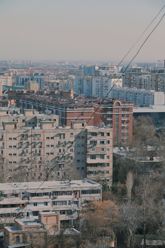 An aerial street view of Tashkent. Image: Nozima Azizova under a CC licence