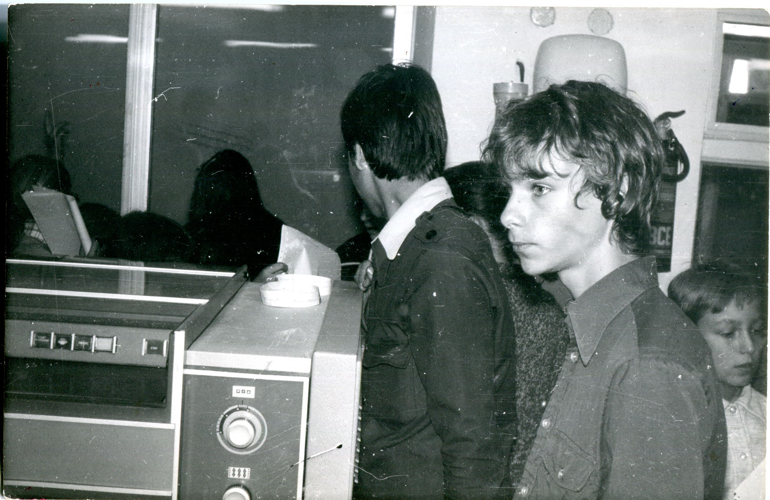 Marcin Borkowski, an early computer enthusiast, during a 1975 computer showcase at the Palace of Culture and Science in Warsaw. Image: Marcin Borkowski’s private archive