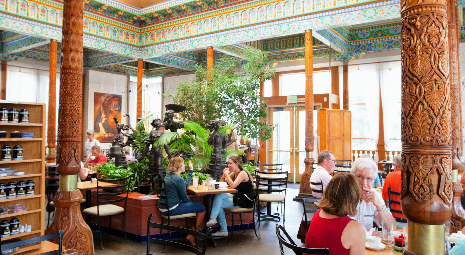 The teahouse interior