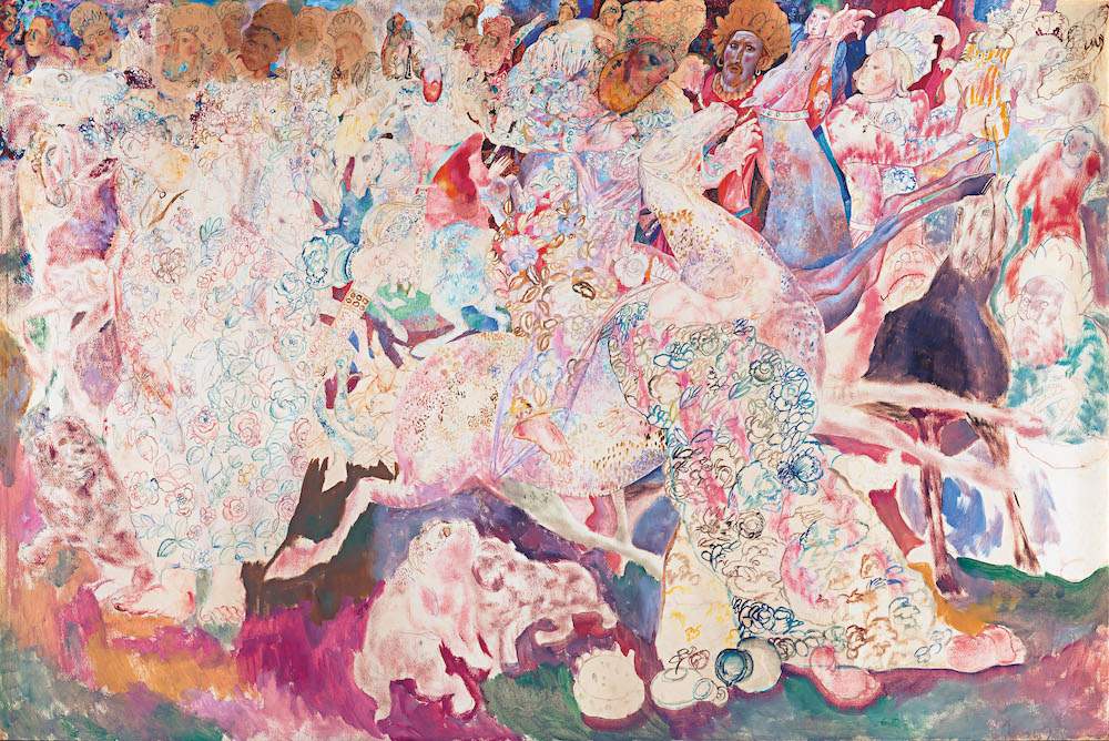 Pavel Filonov. Adoration of the Magi. 1914. Watercolour and tempera on paper. Collection of Igor Sanovich. Currently in private collection.