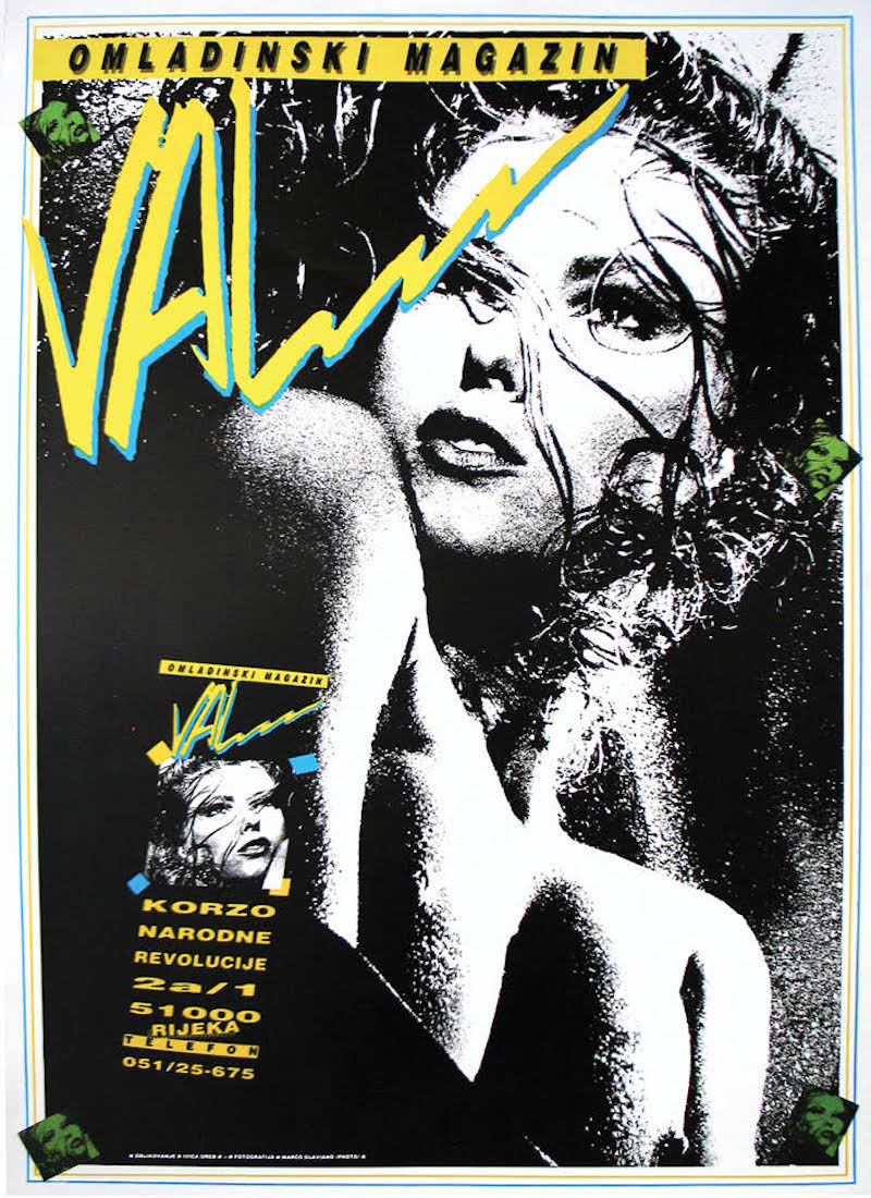 A poster from a 1987 issue of Val, designed by Ivica Oreb