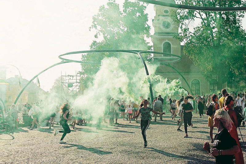 An image of a rejuvenated public square in the town of Võru, featured in Estonia's Square! Positively shrinking Image: Villem Tomiste