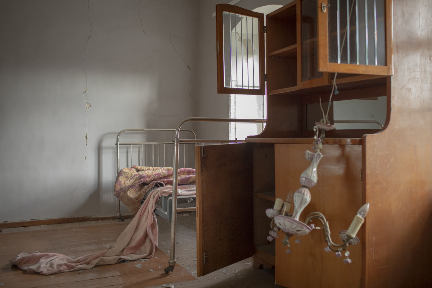 A house in the town of Martuni in Nagorno-Karabakh. Martuni was targeted often, with many houses destroyed and damaged. The owner told us she could no longer live in this house.