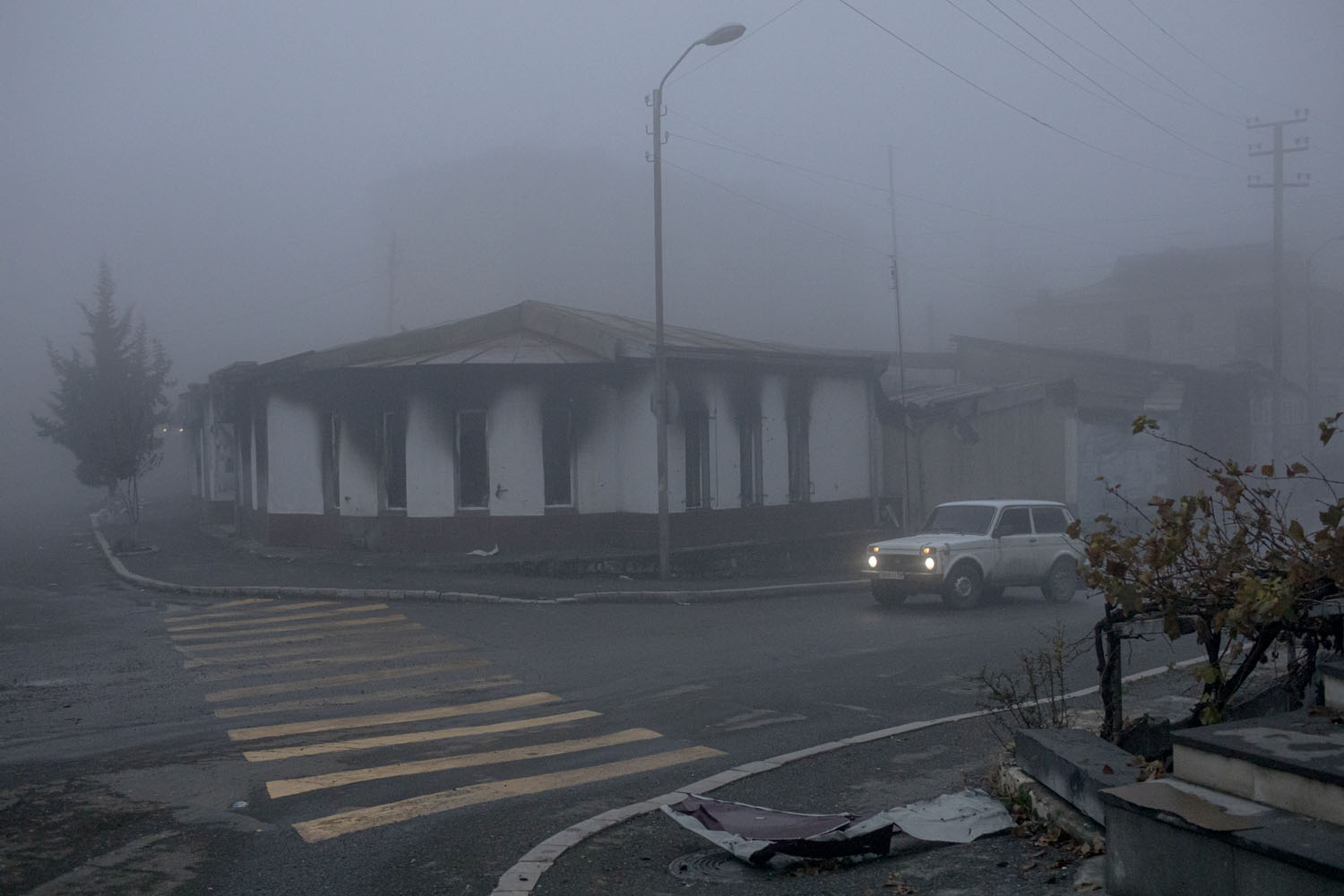When I visited Stepanakert last November, we drove around the city, often not knowing where we were going because of the heavy fog.