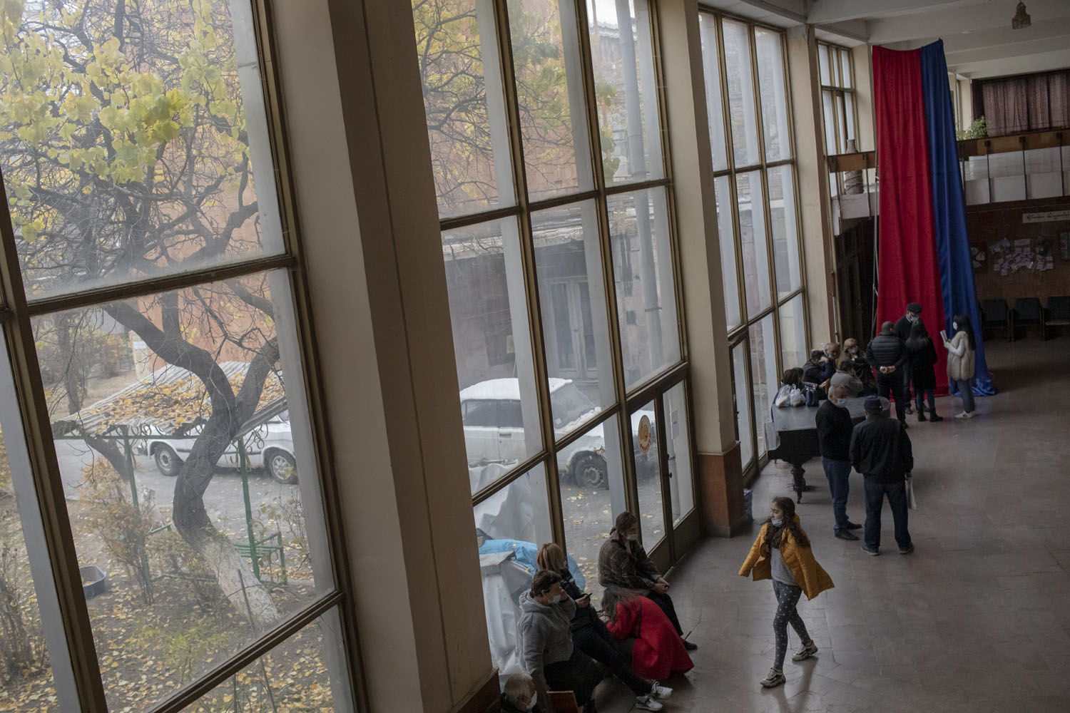 A centre in Yerevan where refugees could stay overnight, during the war and for some time after, until housing was arranged for them.