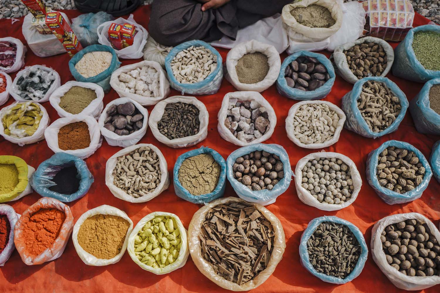 Near Khorugh, Afghan traders can enter Tajikistan on Saturdays without a visa to sell goods