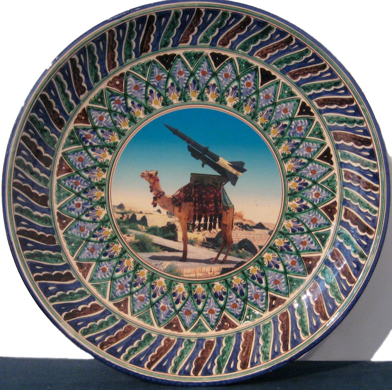 From the series Plates (2009), by Erbossyn Meldibekov in collaboration with Nurbossyn Oris