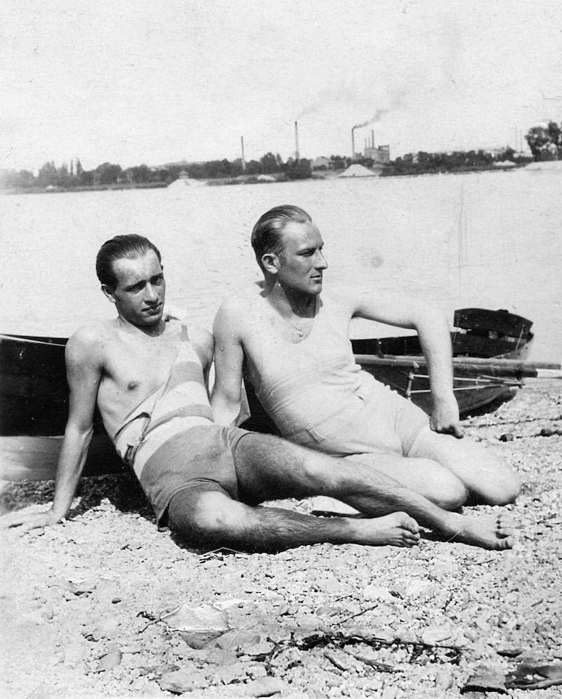 Two men swimming in Budapest. Image courtesy of Chicago University Press