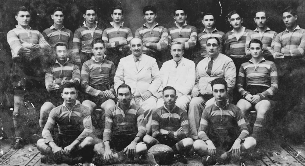 Oldest surviving photograph of the Armenian College and Philanthropic Academy (ACPA) rugby team, 1936