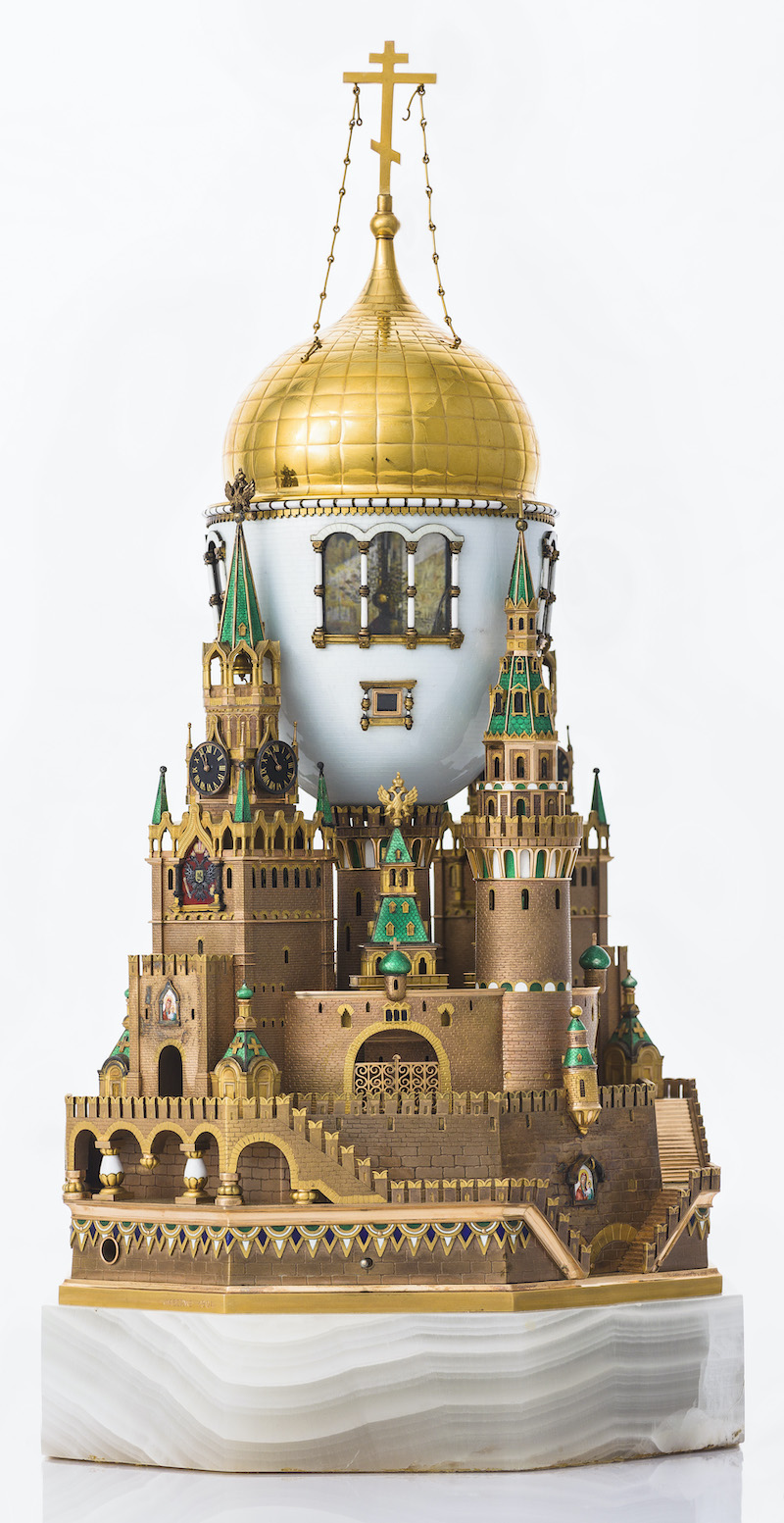 The Moscow Kremlin Egg by Fabergé (1906). Courtesy of The Moscow Kremlin Museums