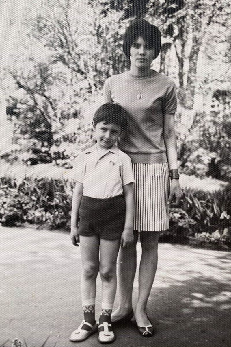 The writer’s grandmother and father in 1971. Image courtesy of the author 