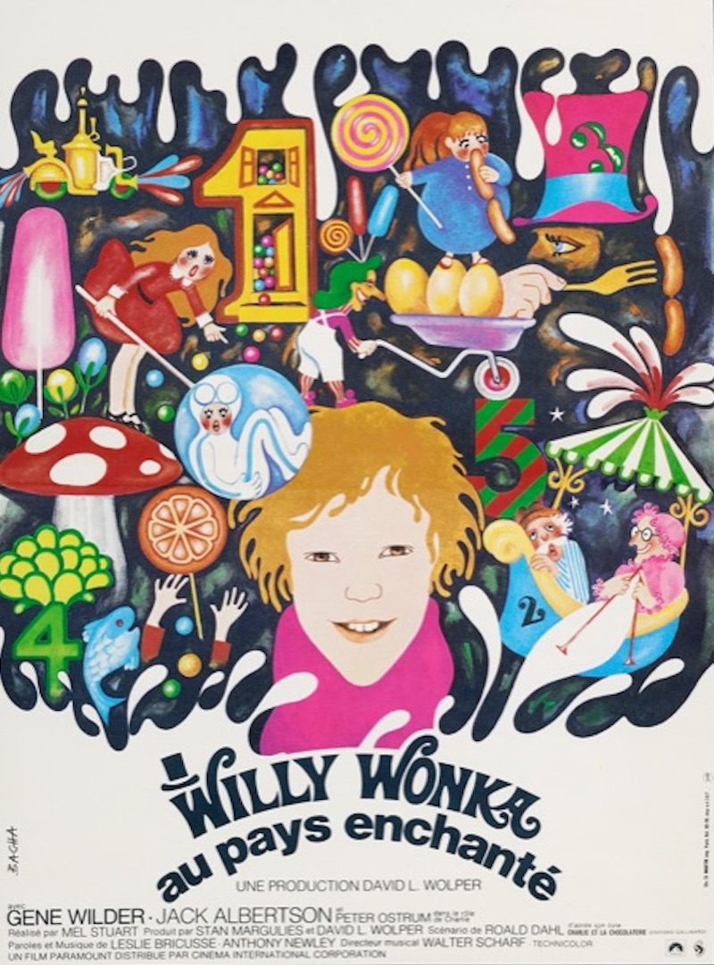 Barbara Baranowska's poster for the French release of Charlie and the Chocolate Factory, (1971)