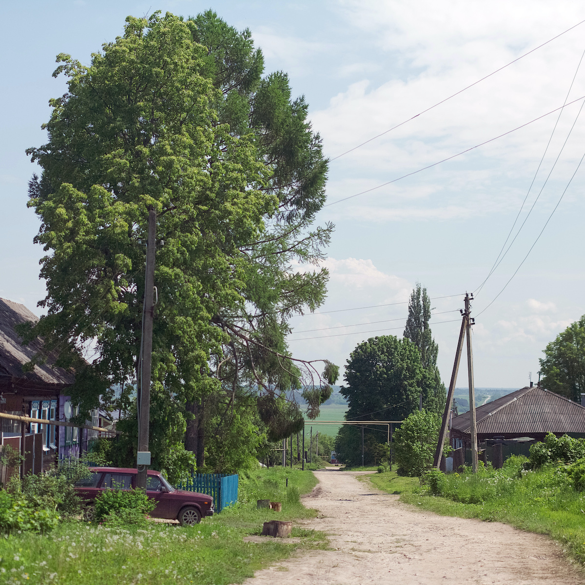 A typical street in Chekalin 