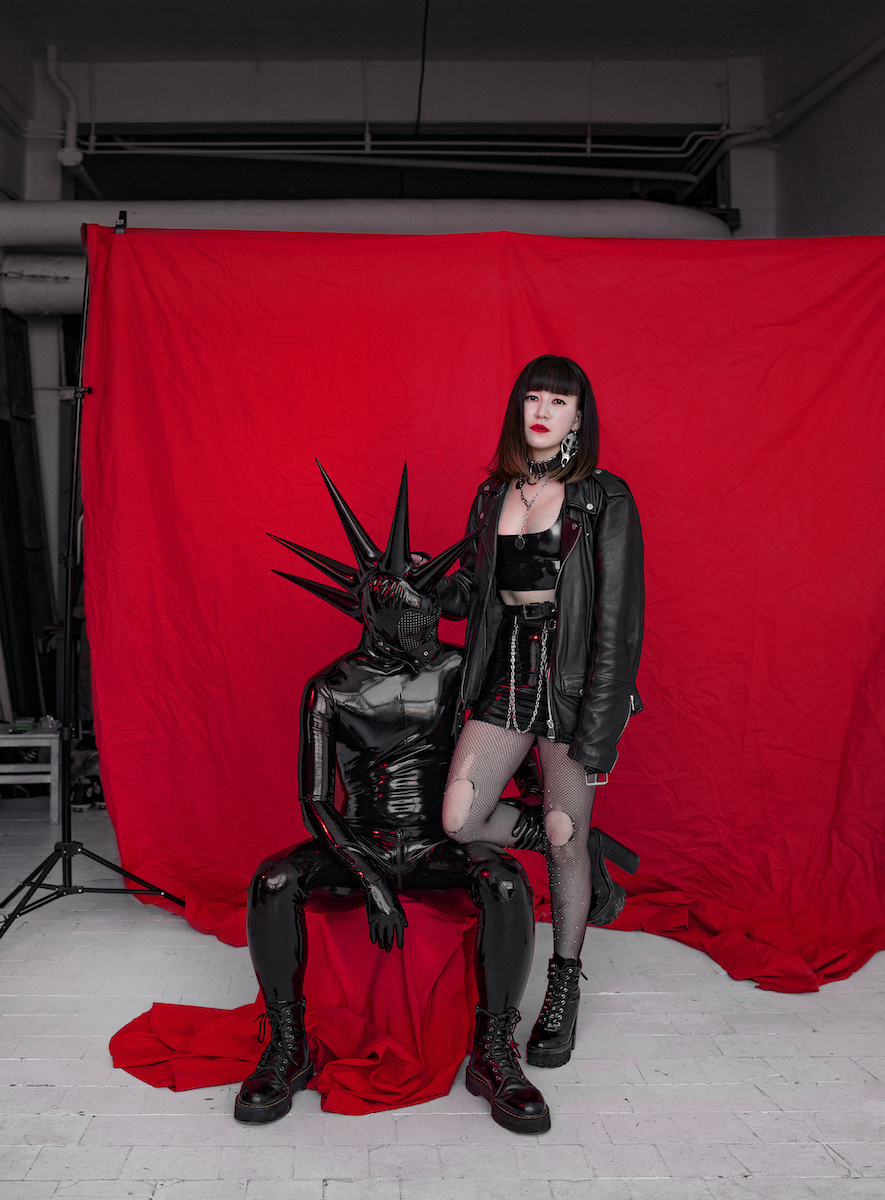 <p><span>This portrait is of Moscow-based designer Dahliia Kurmanguzhina of Tiger Forgives. and her partner, who goes under the alias of Blackeyedalien. They are both part of a new wave within Russia’s kink and fetish community that is committed to exploring creativity, gender and sexuality as part of their lifestyle. Photographer Ivan Ivanov documented the couple in their favourite latex outfits. <br>
 </span></p>