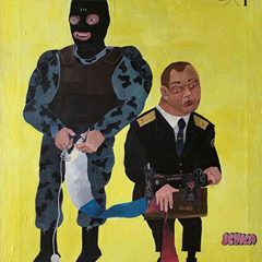 Rendering Russian police injustice on canvas is one artist’s attempt to overcome fear 
