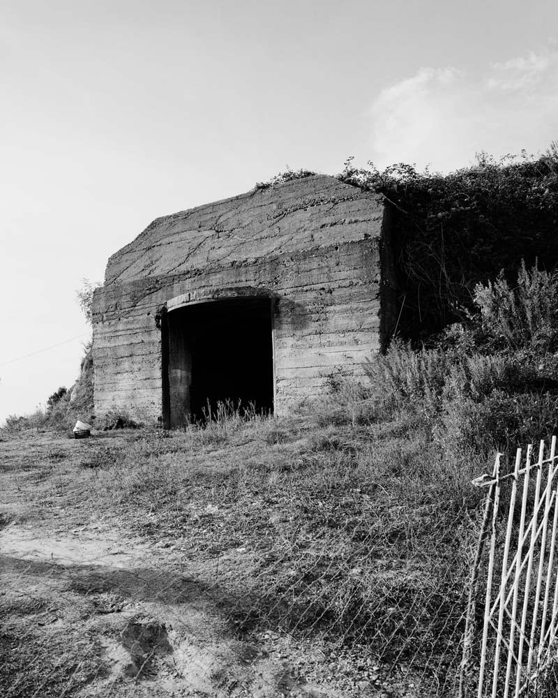 A bunker now used as private storage facility in the Cape of Rodon area