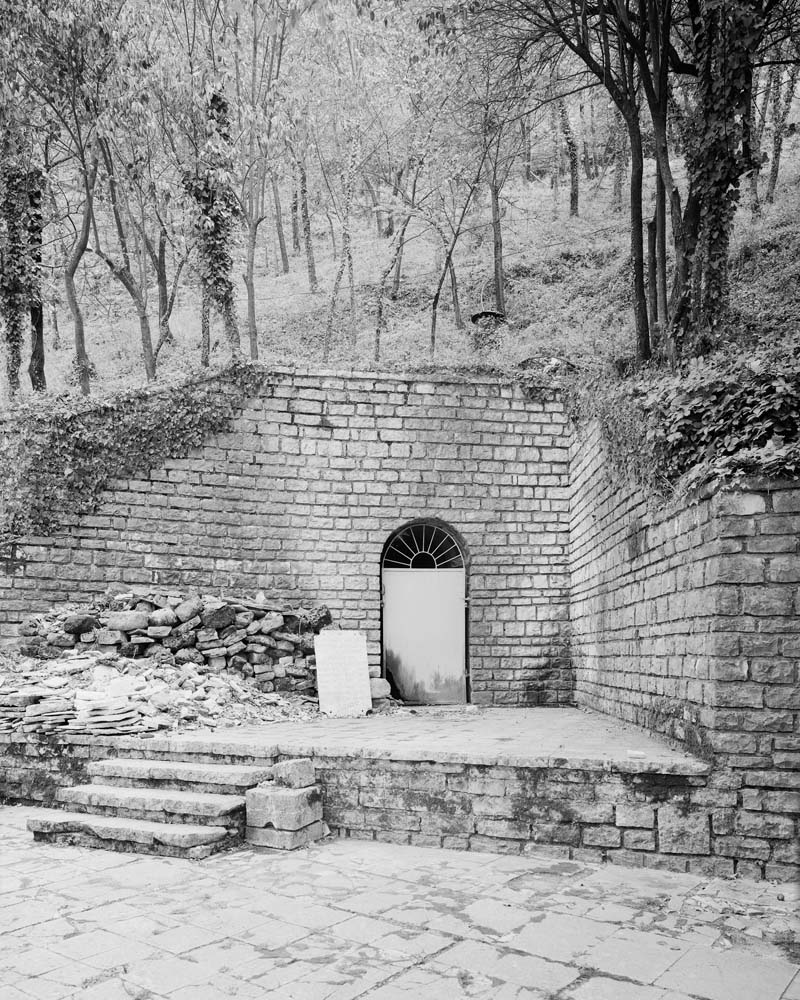 Exit of the Cold War Tunnel in Gjirokastër. This former nuclear bunker (now a tourist attraction) crosses the whole old city underground