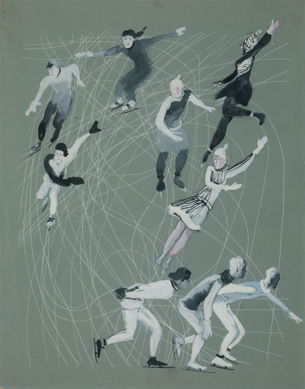 Alexander Deineka. Skates, (1927). Tretyakov Gallery. Image courtesy of the Tretyakov Gallery 