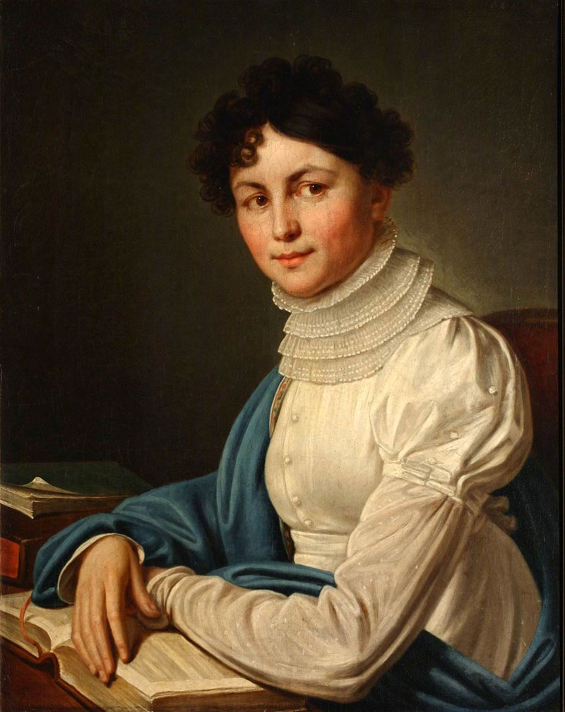 Anna Bunina painted by A.G.Varnek (1823)