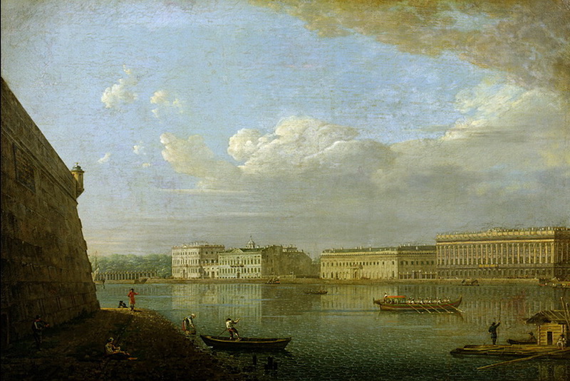 View of the Palace Embankment from Peter and Paul Fortress (1794) by Fyodor Alekseev