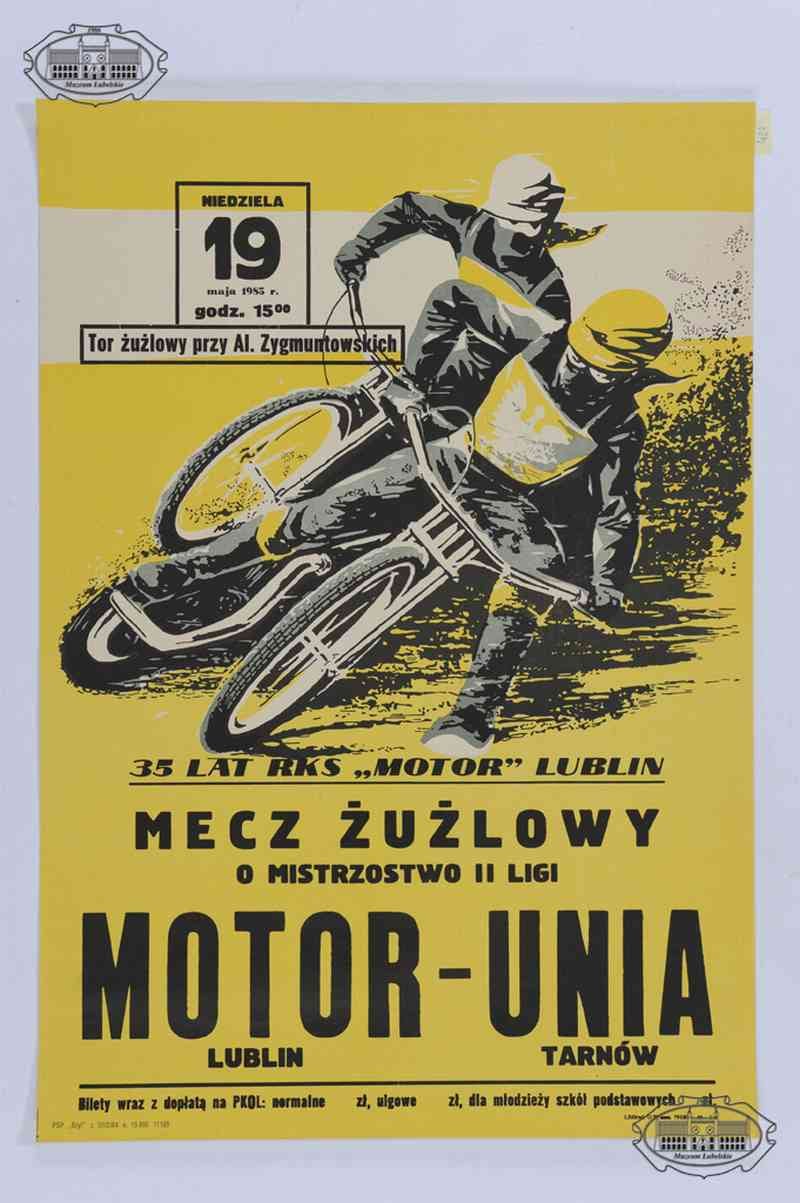 A speedway championship race in Lublin (1983).