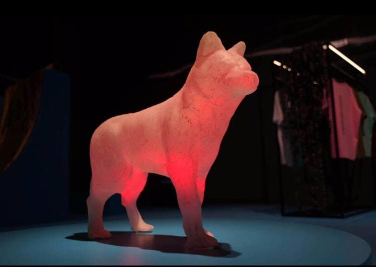 Bryansk Wolf Cub, 2020. Part of the Heidegger Platform at the 2nd Garage Museum Triennial, this installation was made after a scanned Kinder Surprise toy