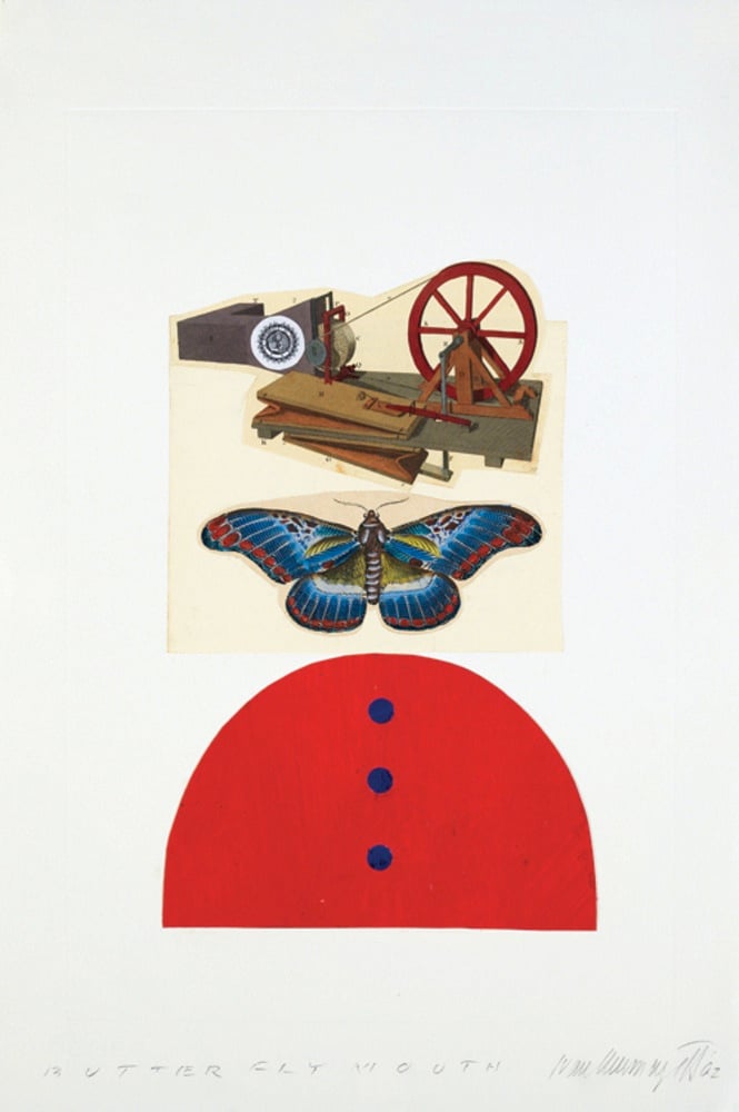 Butterfly Mouth, collage 2002